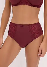 Truse med høy midje og nydelige blonder (2-pack), bonprix