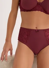 Truse med høy midje og nydelige blonder (2-pack), bonprix