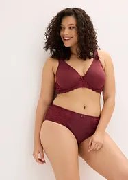 Truse med høy midje og nydelige blonder (2-pack), bonprix