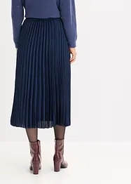 Plissert skjørt i tynn sateng, bonprix