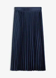 Plissert skjørt i tynn sateng, bonprix