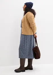 Midiskjørt i lett viskose, bonprix