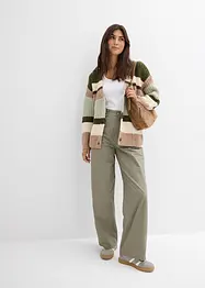 Grovstrikket cardigan med fargegradering, bonprix