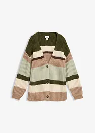 Grovstrikket cardigan med fargegradering, bonprix