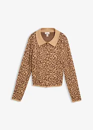 Kort, finstrikket cardigan, bonprix