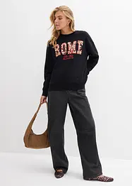 Oversized sweatshirt i 100% økologisk bomull, bonprix