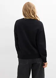 Oversized sweatshirt i 100% økologisk bomull, bonprix