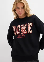 Oversized sweatshirt i 100% økologisk bomull, bonprix