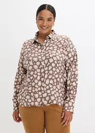 Skjorte i viskose med flaggermusermer, bonprix