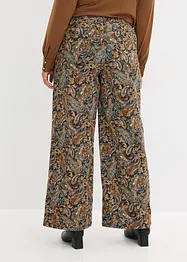 Wide Leg-stretchbukse med bomull, bonprix