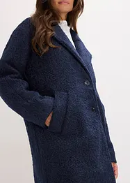Kort, oversized kåpe i bouclé, bonprix
