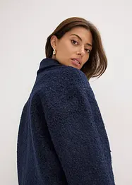 Kort, oversized kåpe i bouclé, bonprix