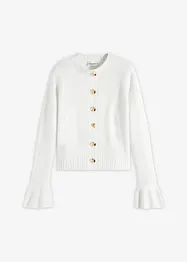 Strikkejakke med dekorative knapper, bonprix
