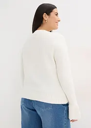 Strikkejakke med dekorative knapper, bonprix