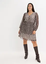 Tunikakjole i myk mesh, bonprix