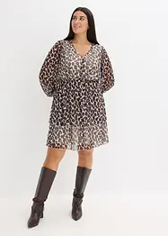Tunikakjole i myk mesh, bonprix
