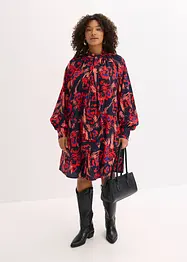 Kjole med sløyfe i kragen, bonprix