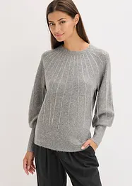 Genser med strass-applikasjon, bonprix