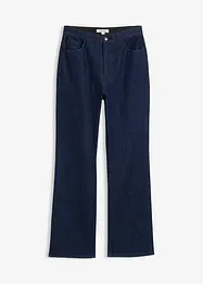 Loose Straight-jeans High waist, komfortlinning med strass, bonprix