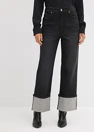 Straight-jeans High Waist med turn up, bonprix