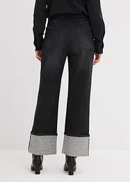 Straight-jeans High Waist med turn up, bonprix