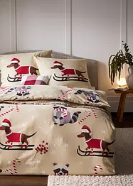 Sengesett med jule-dachshund, bonprix
