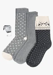 Termosokker med økologisk bomull (3-pack), bonprix