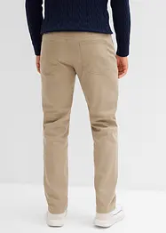 Regular Fit-bukse i varmende materiale med mykt flanellfôr og stretch, Straight, bonprix