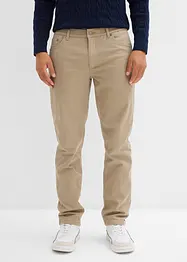 Regular Fit-bukse i varmende materiale med mykt flanellfôr og stretch, Straight, bonprix