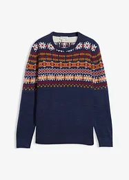 Genser med koftemønster, bonprix