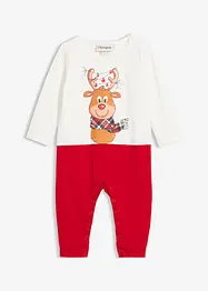 Overall til baby i ren økologisk bomull, bonprix