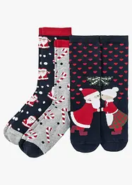 Julesokker med økologisk bomull (3-pack), bonprix