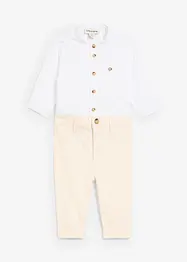 Body med krage og chinos (2-delt sett), bonprix
