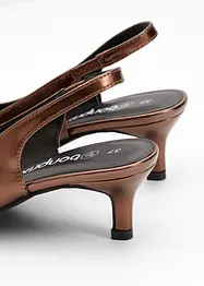 Slingbacks med kitten heels, bonprix