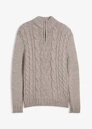 Kabelstrikket troyer-genser, bonprix