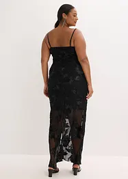 Maxikjole med blomsterbroderi, bonprix