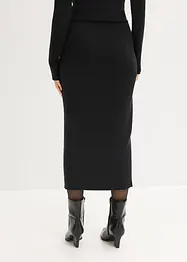 Finstrikket skjørt av myk viskosemiks, bonprix