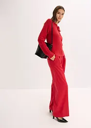 Grovstrikket genser med knyting, bonprix