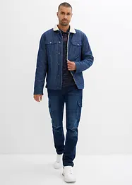 Termo Regular Fit cargo-jeans med komfortlinning og flanellfôr, Straight, bonprix