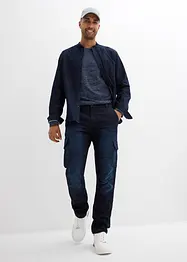 Termo Regular Fit cargo-jeans med komfortlinning og flanellfôr, Straight, bonprix