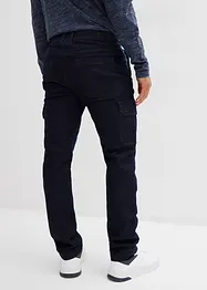 Termo Regular Fit cargo-jeans med komfortlinning og flanellfôr, Straight, bonprix