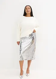 Lang genser i mykt fjærgarn, bonprix