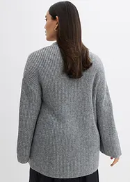 Oversized strikkejakke i omslagsstil, bonprix