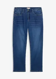 Relaxed Fit-jeans i varmende denim med stretch og komfortlinning, Straight, bonprix