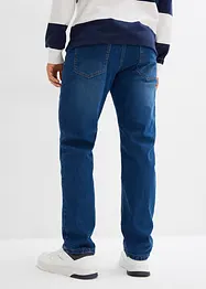 Relaxed Fit-jeans i varmende denim med stretch og komfortlinning, Straight, bonprix