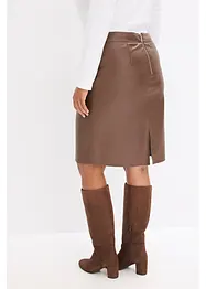 Trendy blyantskjørt i imitert skinn, bonprix
