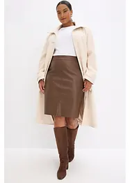 Trendy blyantskjørt i imitert skinn, bonprix