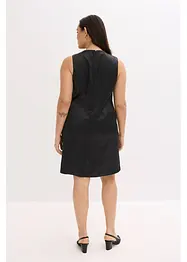 Minikjole i sateng med glans, bonprix