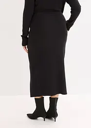 Finstrikket skjørt av myk viskosemiks, bonprix