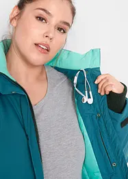 Lang, vannavvisende funksjonsjakke med hette, bonprix